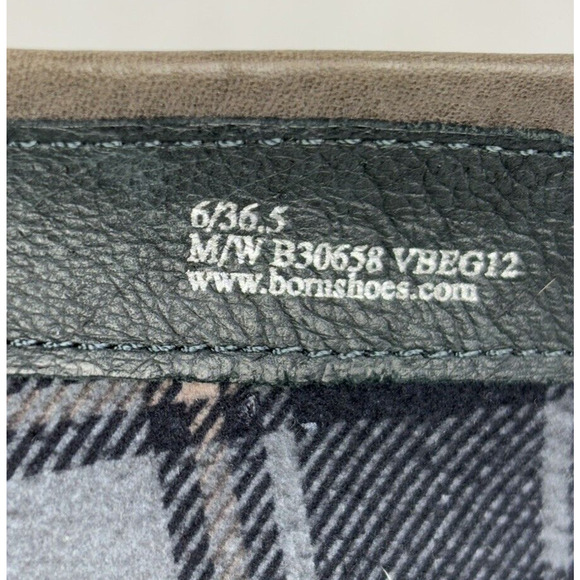 Born Attila Leather Boots Size 6 Grey/Taupe Knee-high Riding Round Toe - Picture 12 of 13